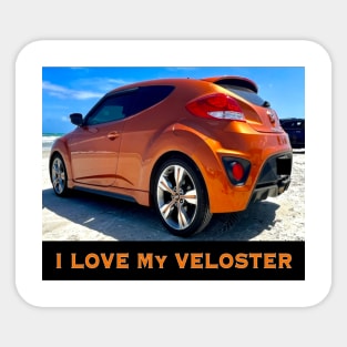I Love My Veloster Sticker